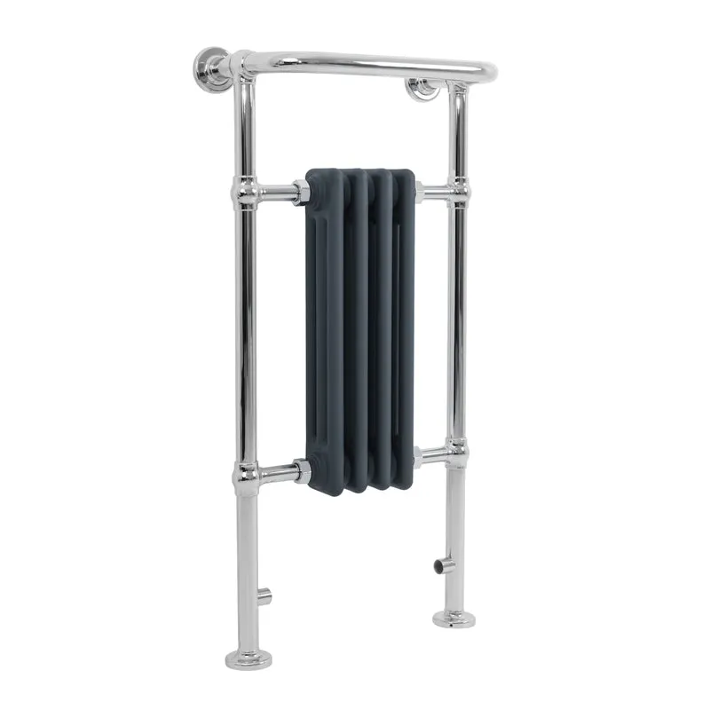 Klassieke Radiator met Verwarmde Handdoekrek - 950 mm x 480 mm - Antraciet Grijs