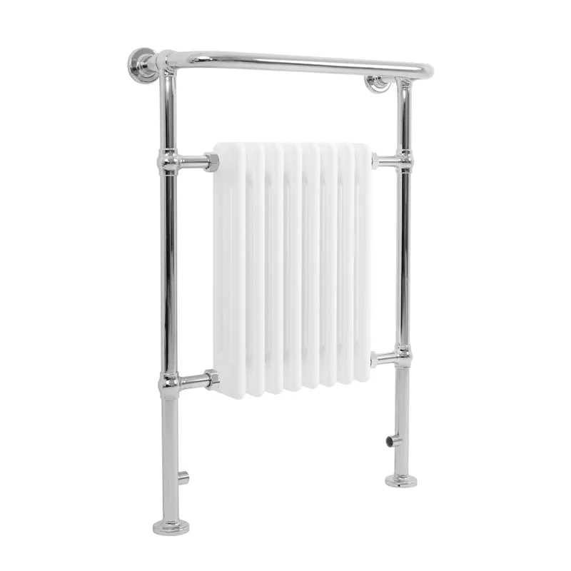 Klassieke Radiator met Verwarmde Handdoekrek - 950 mm x 660 mm - Wit