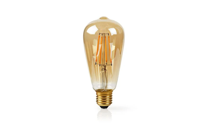 Nedis smart LED Filamentlamp E27, 500 lm, 5 W, Warm Wit