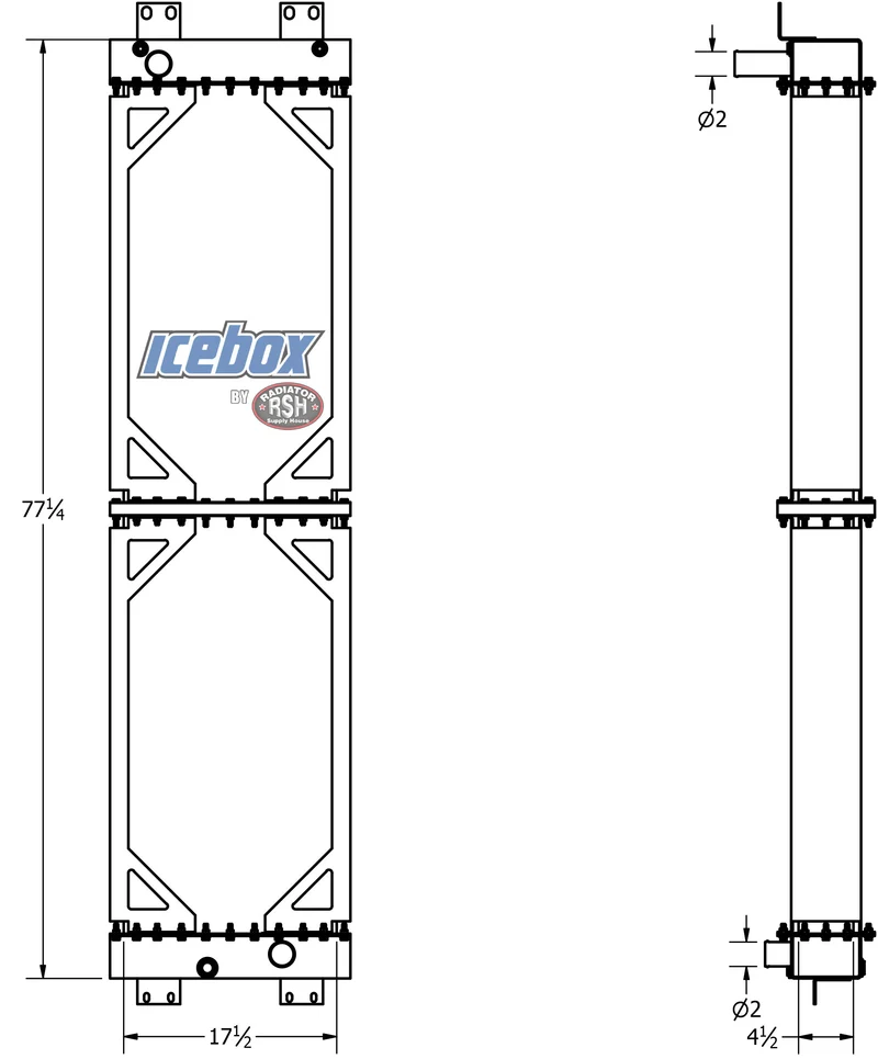 Atlas Copco RD10, DML, Drill Rig Radiator # 890966