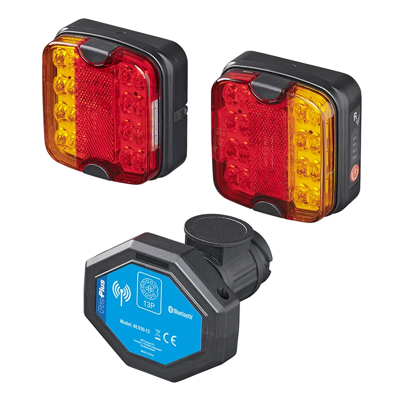 ProPlus Aanhangerverlichtingsset LED met magneten draadloos (Bluetooth) 13-polig