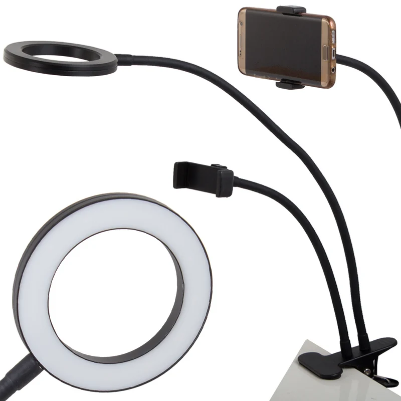 Klemlamp met Telefoonhouder