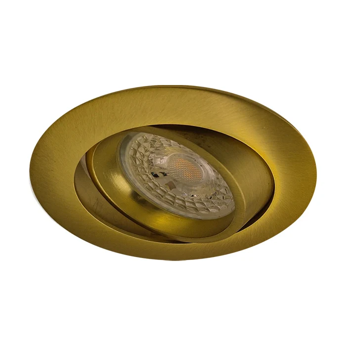 Inbouwspot Costa - Kantelbaar - Rond 82 mm - Goud