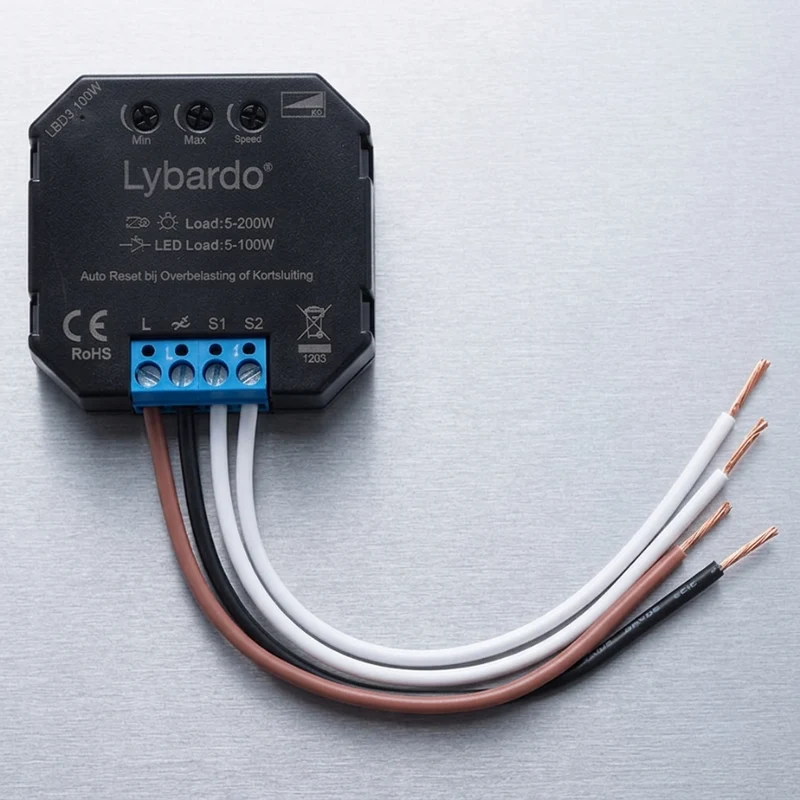 Lybardo LED pulsdimmer 5-100 watt | Universeel | Inbouw