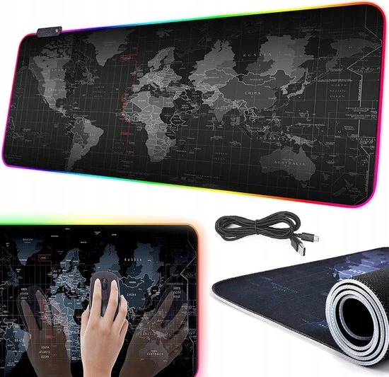 XXL Led Gaming Muismat - 80 x 30 cm