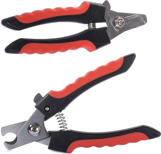 Nagelknipper Hond Kat - Met Veiligheidsstop Rood Zwart