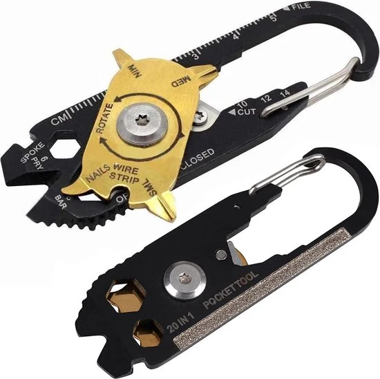 Sleutelhanger karabijnhaak survival
