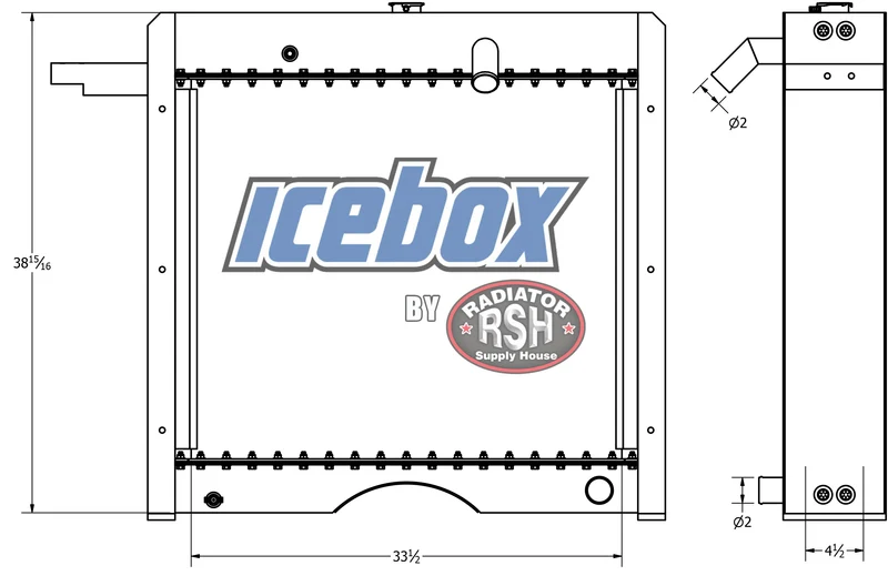 Thunderbird 6150 Yarder Radiator # 950478