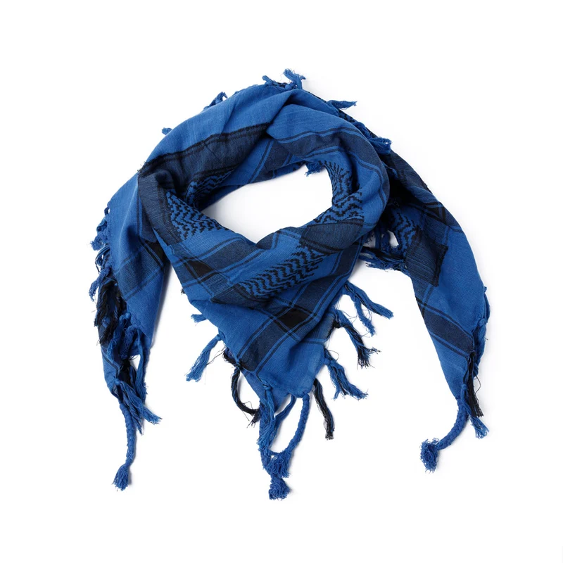 Kufiya - Originele Arafat sjaal - PLO sjaal - Blauw Met Zwart