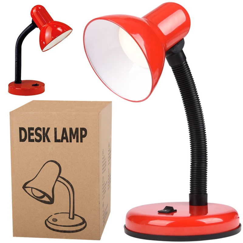 Verstelbare Schoolbureaulamp Rood