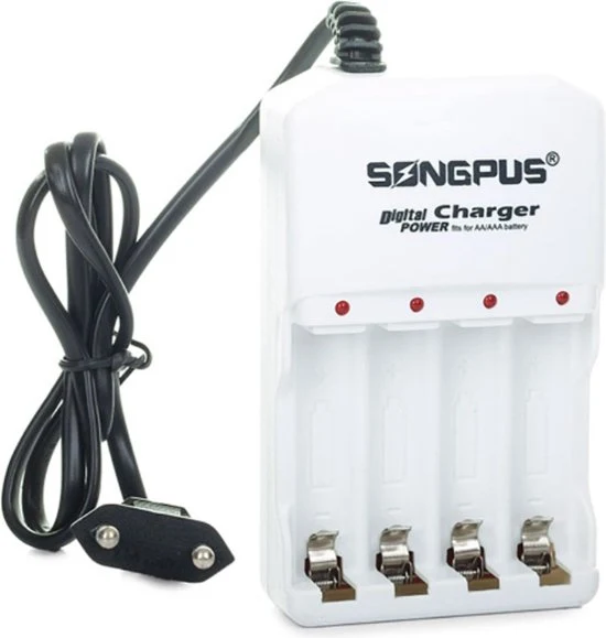 Batterijoplader AA en AAA en NiCd/NiMH – (Zonder Batterijen)