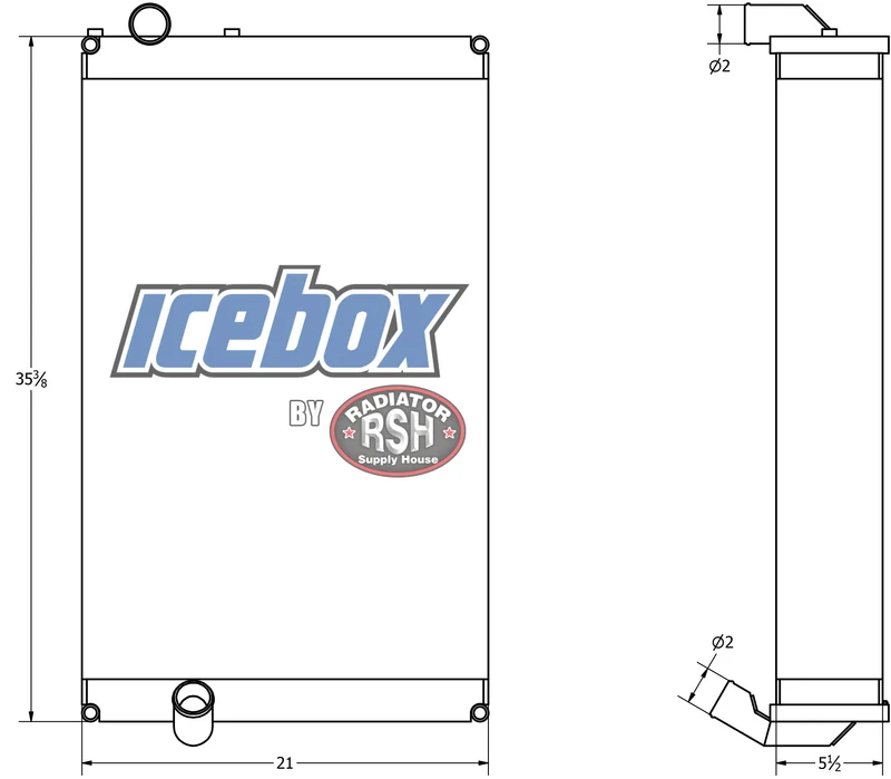 Case, New Holland Magnum, 265, 295, 325, 355 Radiator # 845849