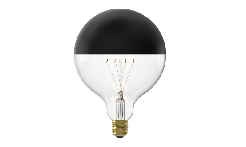 Black & Gold Calex LED Globe Zwart Ø125mm