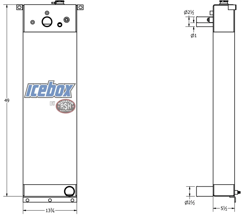 Madill 4000, Log Loader Radiator # 950471