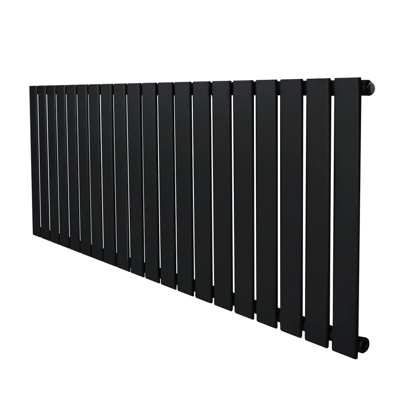 Design Radiator Vlakke Panelen - 1 Kolom – 600 x 1400mm – Zwart