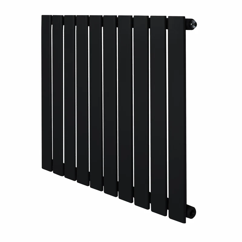 Design Radiator Vlakke Panelen - 1 Kolom – 600 x 700mm – Zwart