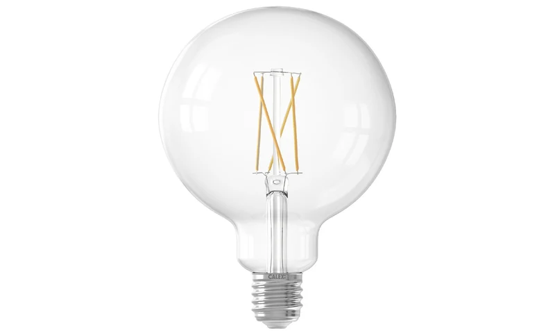 Calex Slimme Lamp - Wifi LED Filament Verlichting - Globe 12,5cm - E27 - Smart Lichtbron Helder - Dimbaar - Warm Wit licht - 7,5W
