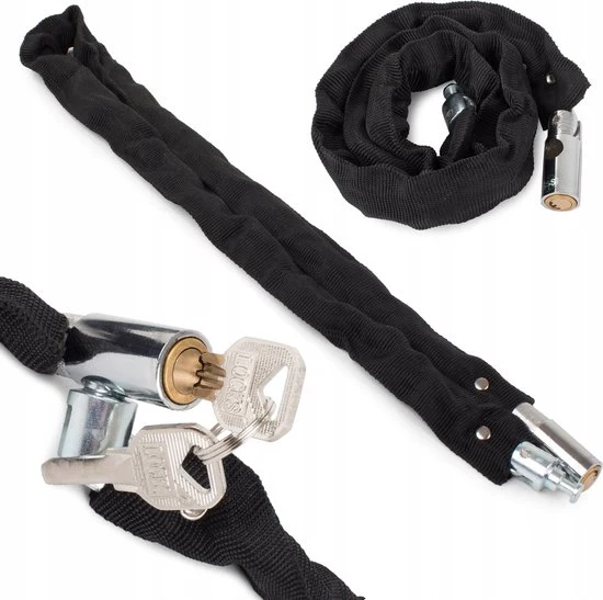 Fietsslot Lengte 100cm - 2 X Sleutel - Zwart