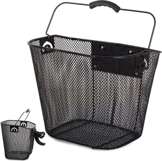 Fietsmand Zwart - 27 x 34 x 25 cm