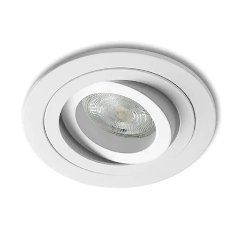 Inbouwspot Veneto - Kantelbaar -Rond 90 mm - Wit