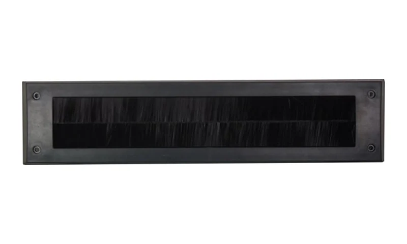 Ecosavers brievenbusborstel zwart zonder klep – 340 x 80 mm
