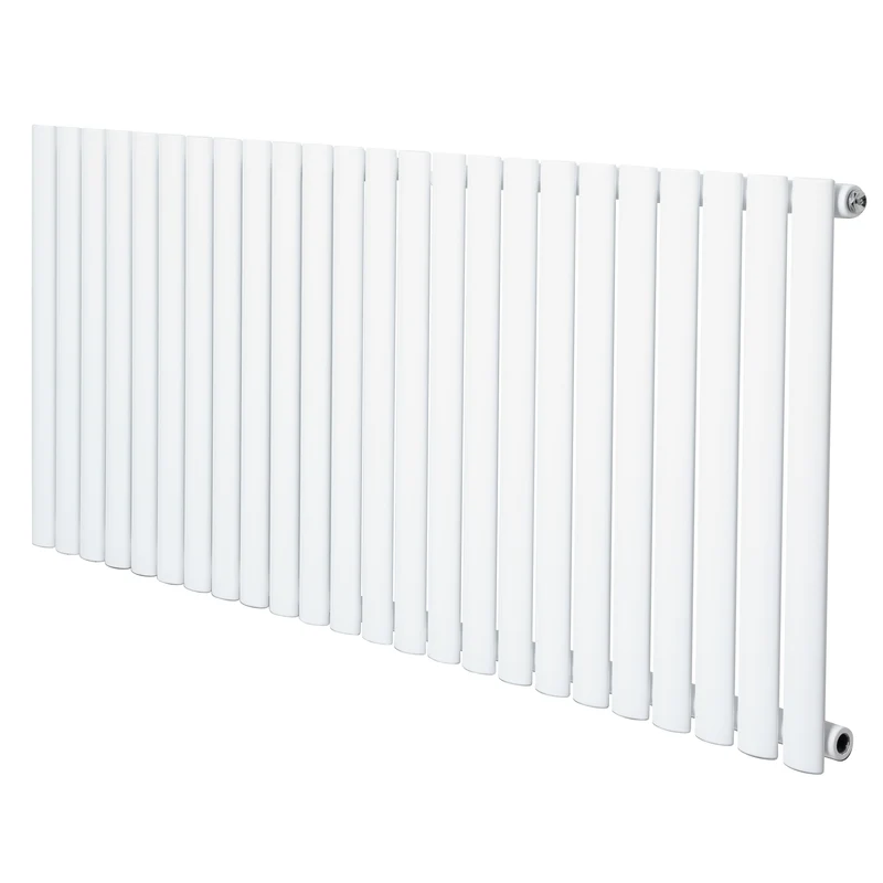 Ovale Design Radiator - 1 Kolom - 600 mm x 1440 mm - Wit