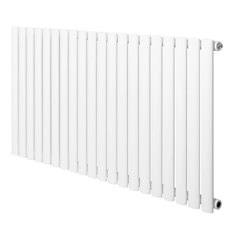 Ovale Design Radiator - 1 Kolom - 600 mm x 1200 mm - Wit