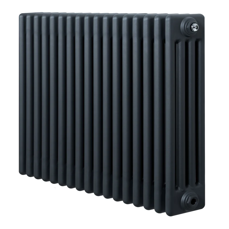 Traditionele 4-Kolom Radiator - 600 x 785 mm - Antraciet Grijs