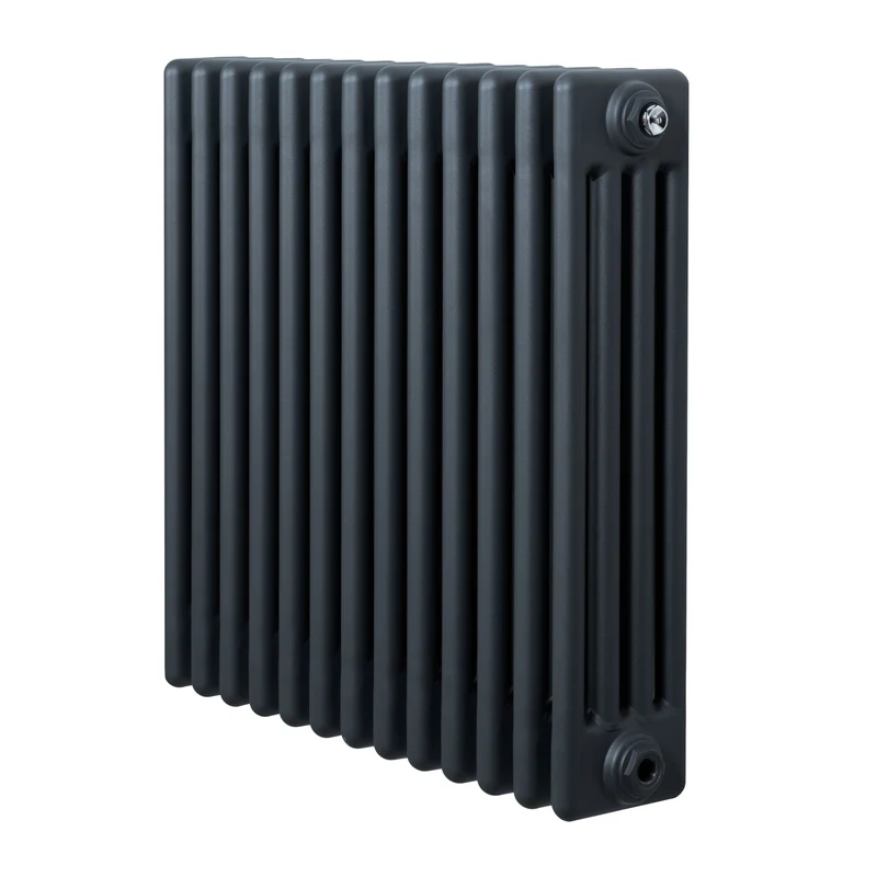 Traditionele 4-Kolom Radiator - 600 x 605 mm - Antraciet Grijs