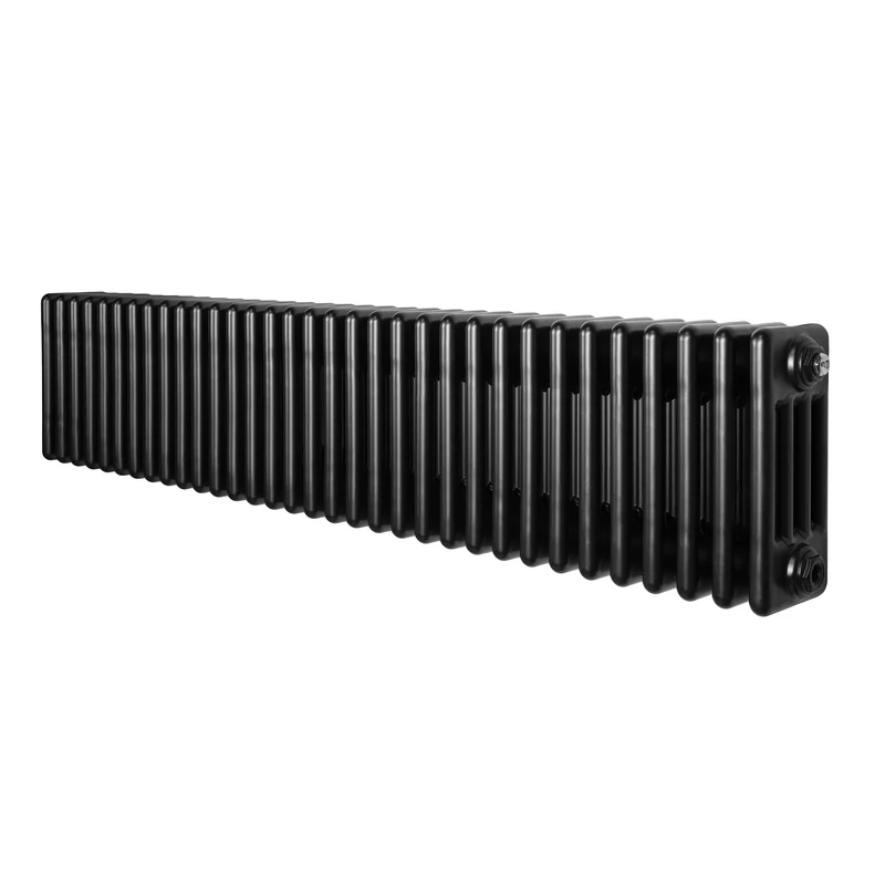 Traditionele 4-Kolom Radiator - 300 x 1505 mm - Zwart