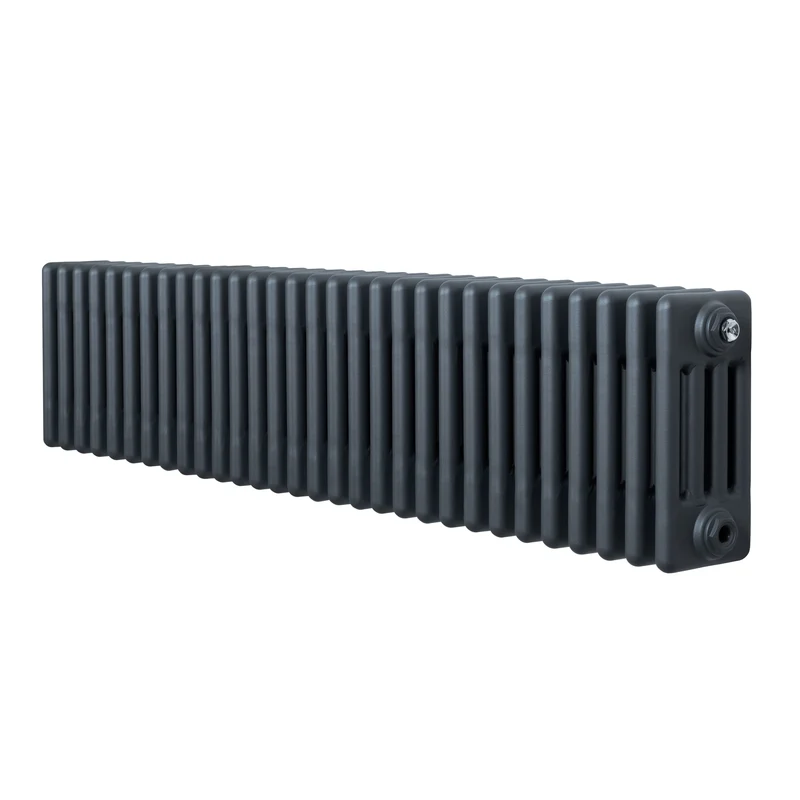 Traditionele 4-Kolom Radiator - 300 x 1370 mm - Antraciet Grijs