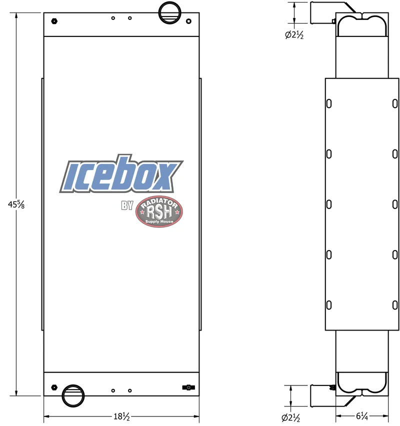 JCI FT200 Radiator # 891001