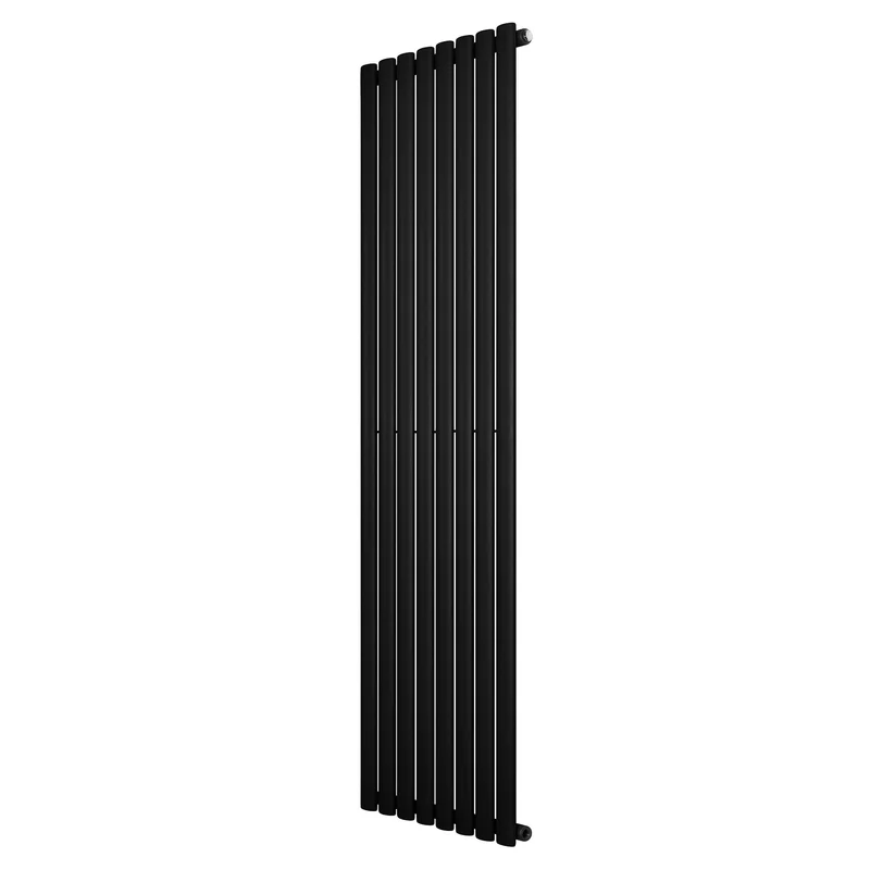 Ovale Design Radiator - 1 Kolom - 1800 mm x 480 mm - Zwart