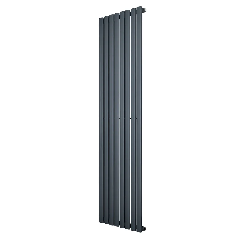 Ovale Design Radiator - 1 Kolom - 1800 mm x 480 mm - Antraciet Grijs