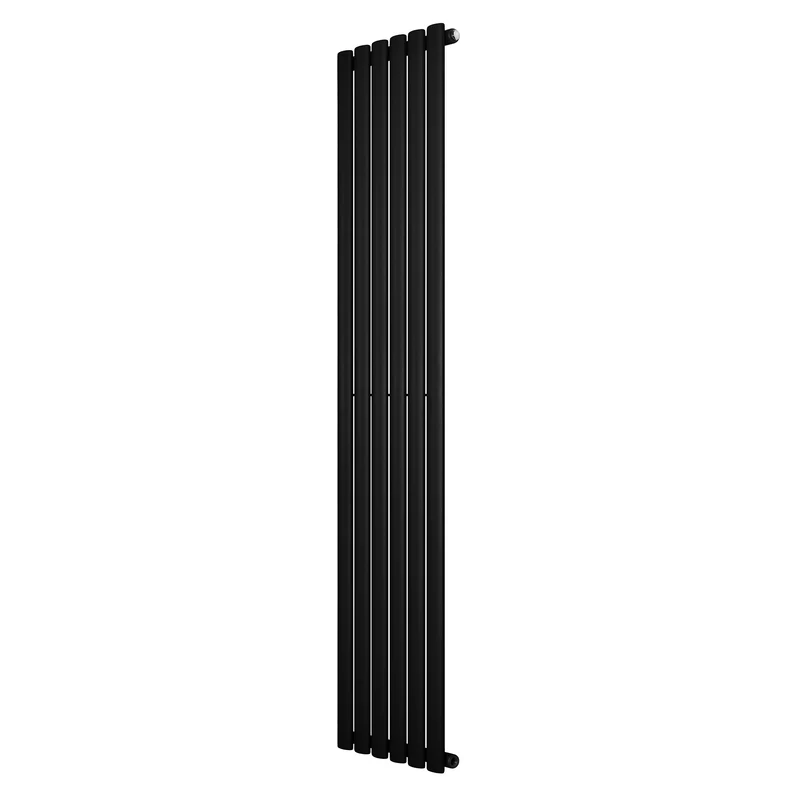 Ovale Design Radiator - 1 Kolom - 1800 mm x 360 mm - Zwart