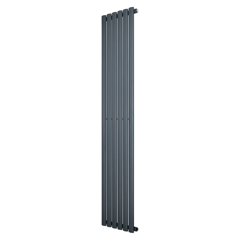 Ovale Design Radiator - 1 Kolom - 1800 mm x 360 mm - Antraciet Grijs