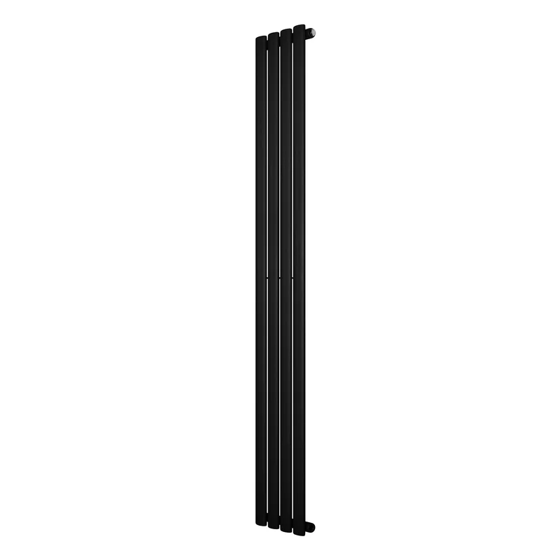 Ovale Design Radiator - 1 Kolom - 1800 mm x 240 mm - Zwart