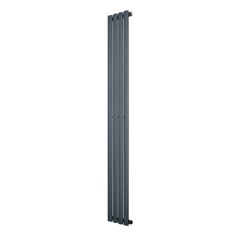 Ovale Design Radiator - 1 Kolom - 1800 mm x 240 mm - Antraciet Grijs