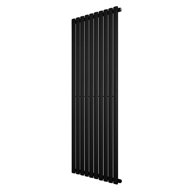 Ovale Design Radiator - 1 Kolom - 1600 mm x 600 mm - Zwart