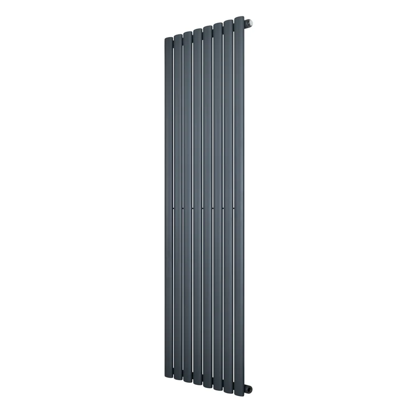 Ovale Design Radiator - 1 Kolom - 1600 mm x 480 mm - Antraciet Grijs