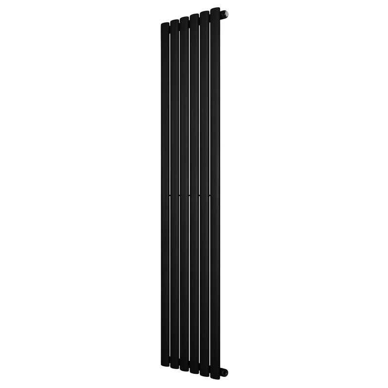 Ovale Design Radiator - 1 Kolom - 1600 mm x 360 mm - Zwart