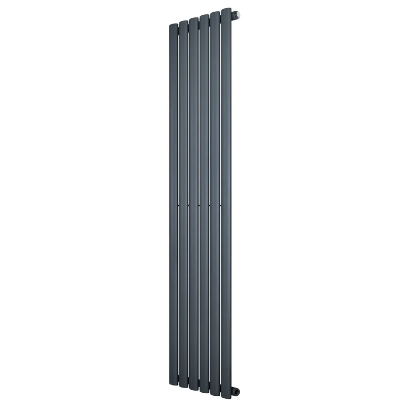 Ovale Design Radiator - 1 Kolom - 1600 mm x 360 mm - Antraciet Grijs