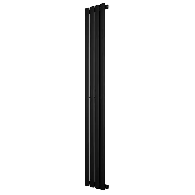 Ovale Design Radiator - 1 Kolom - 1600 mm x 240 mm - Zwart