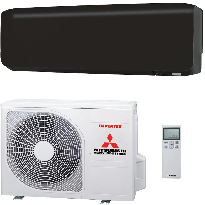 Mitsubishi single-split SRK50ZS-WFB 5,0 kW WIFI Zwart RAL9005 (mat) set