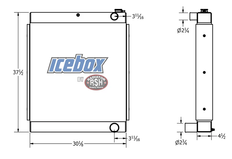Versatile 835V, 855V, 875V, 895V, 945V, Radiator # 820248
