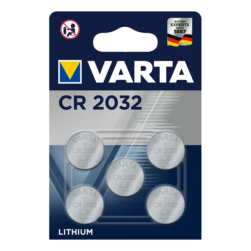ProPlus Varta Lithium batterijen CR2032 3V 5 stuks in blister