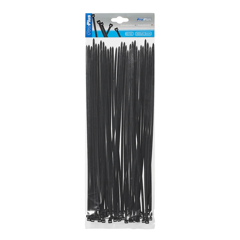 ProPlus Kabelbinders 350x4,5mm 50 stuks zwart