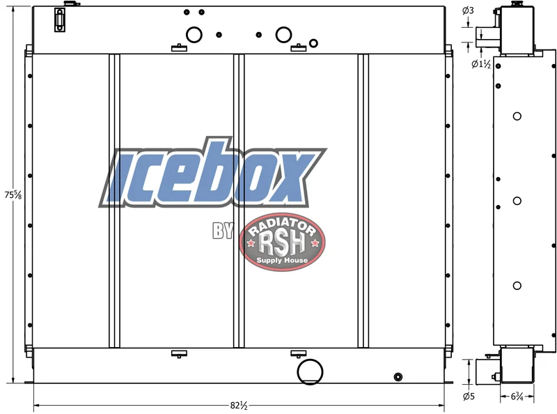 Onan KTA38-G2B Radiator # 990448
