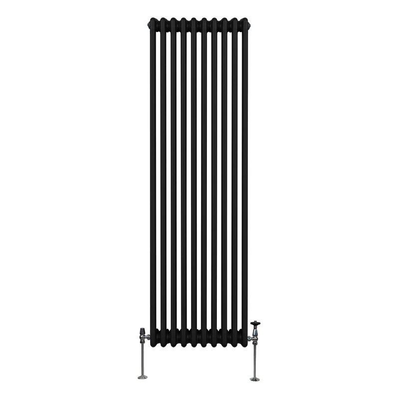 Traditionele 3-kolomsradiator - 1800 x 472 mm - Zwart