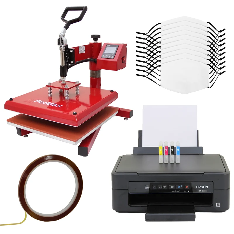 Bundel: 10 Sublimatie mondkapjes - swing hittepers - sublimatie printer